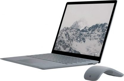 microsoft surface laptop 1st gen platinum with arc mouse