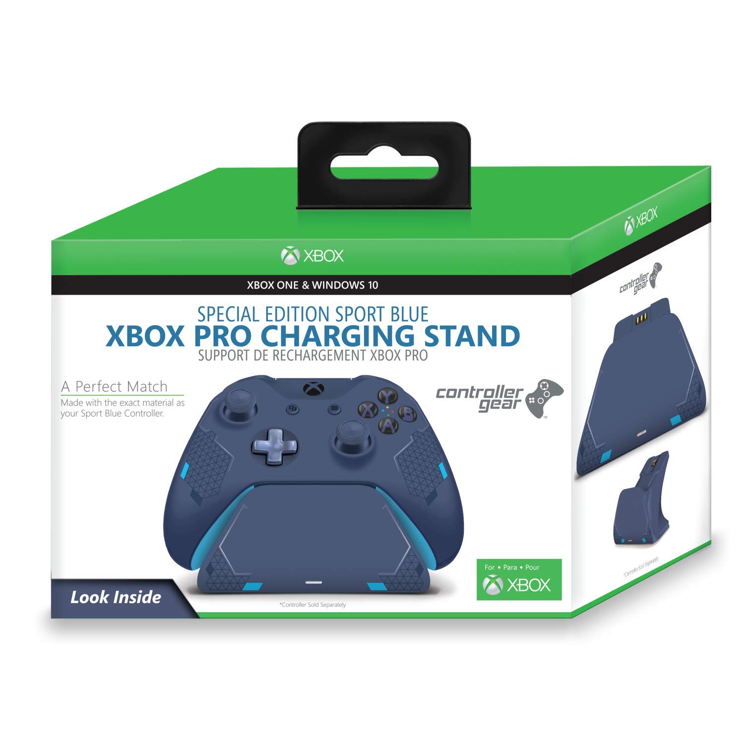 jurk Mooie vrouw Silicium Controller Gear Wireless Charging Stand for Xbox One controller - Sport  Blue - AVALLAX