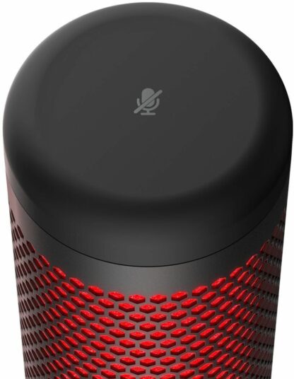 Kingston HyperX QuadCast USB Condenser Gaming Microphone PC PS4 Mac Black & Red